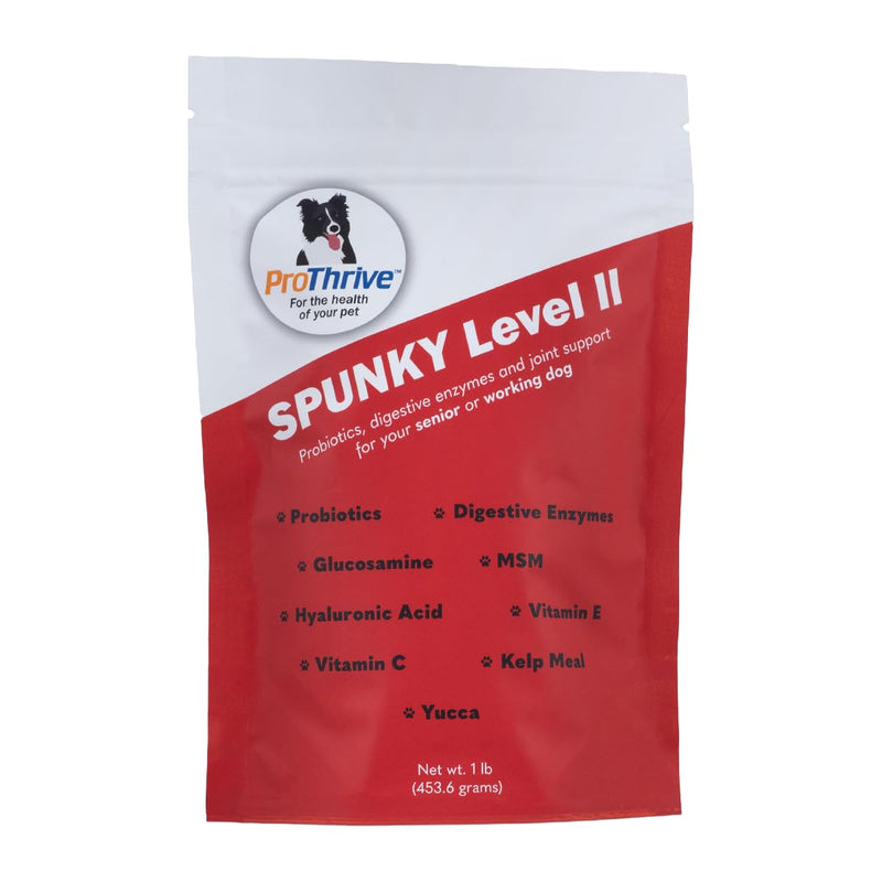 Spunky Level II Hip and Joint Supplement for Dogs, Glucosamine for Dogs with MSM, Dog Vitamins and Supplements Helps Digestion, Dog Joint Supplement - 1LB - PawsPlanet Australia