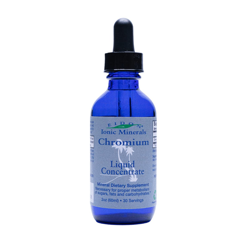 [Australia] - Eidon Ionic Minerals Liquid Chromium Concentrate - Ionic Chromium Supplement Drops, Supports Stable Energy Levels, All-Natural, No Sugar Added, No Preservatives or Additives - 2 oz 