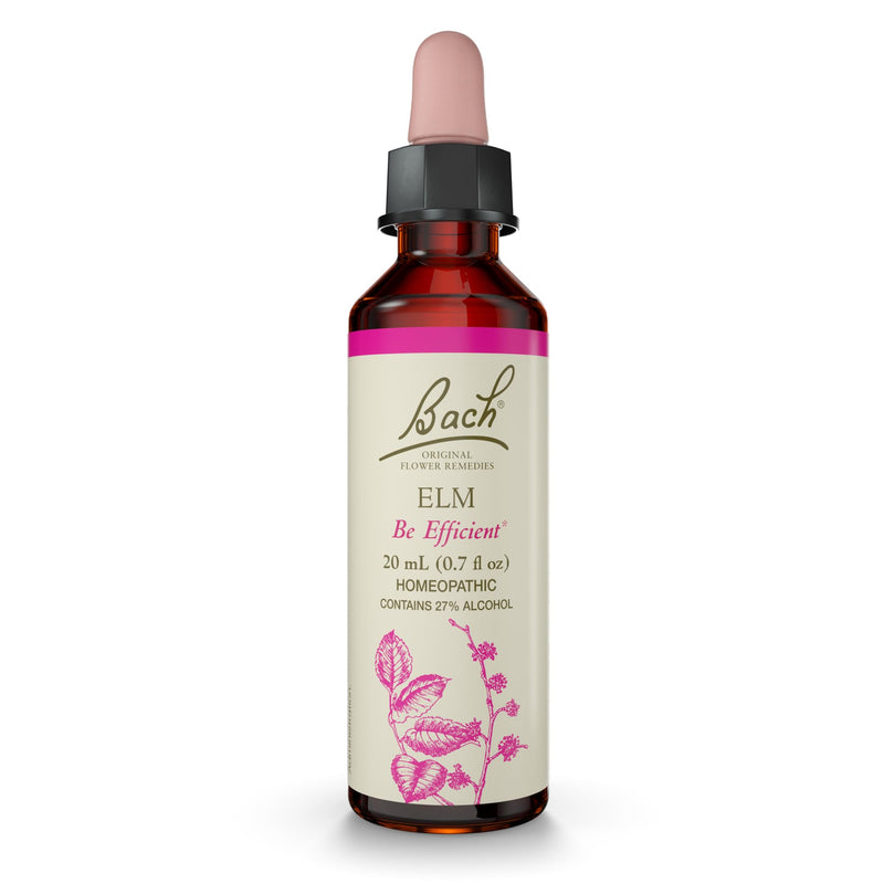 [Australia] - Bach Original Flower Remedies, Elm - Be Efficient - Natural Homeopathic Flower Essence for Emotional Balance - Vegan, Gluten Free, Sugar Free - 20mL Dropper 