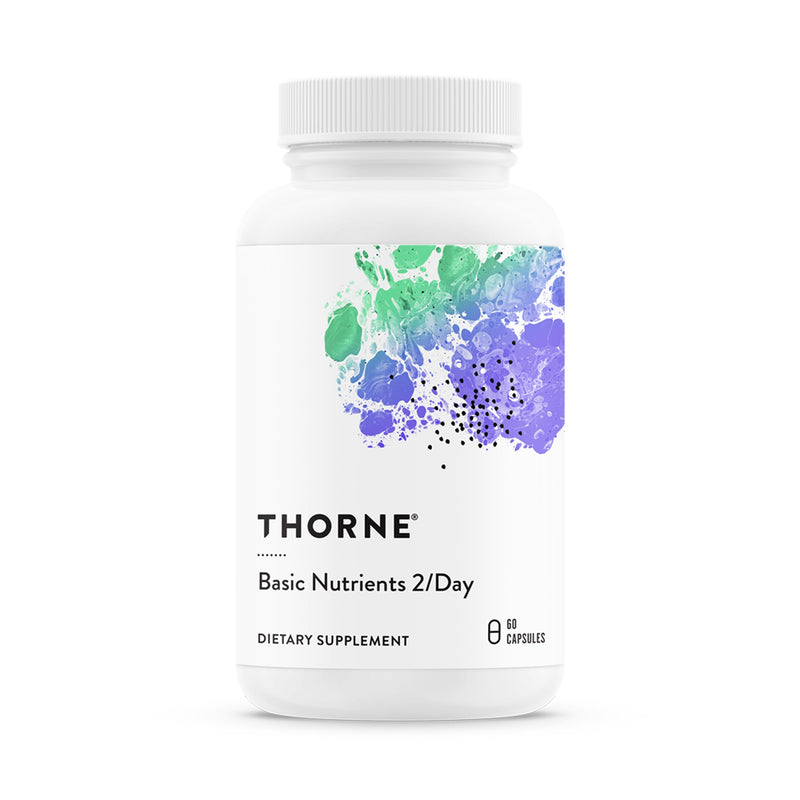 THORNE Basic Nutrients 2/Day, Vitamin & Mineral Formula, 60 Capsules 60 Count (Pack of 1)