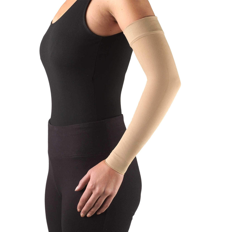 [Australia] - Truform Lymphedema Compression Arm Sleeve, 15-20 mmHg Post Mastectomy Support, Beige, Small Small (Pack of 1) 