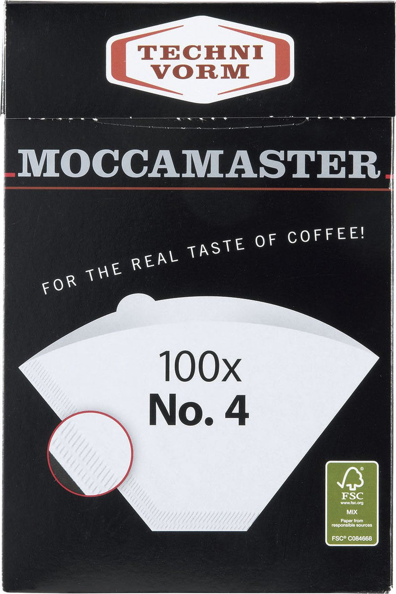 [Australia] - Technivorm Moccamaster #4 White Paper Filters, 100-count per box #4 Filters, 100 Count 