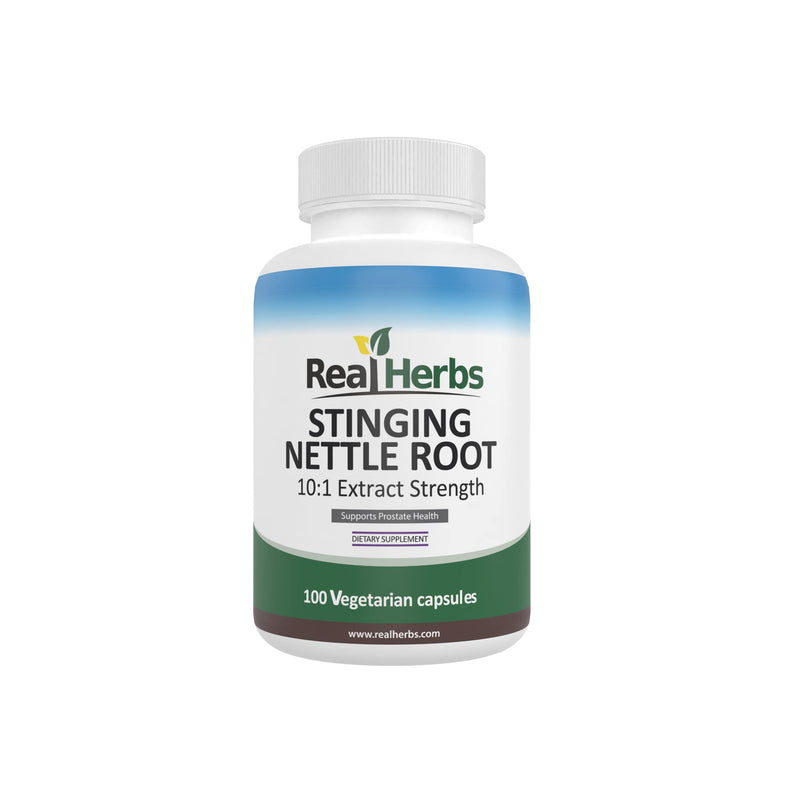 [Australia] - Real Herbs Stinging Nettle Root Extract 7500mg (750mg of 10:1 Extract) ‚Äì Vegetarian Friendly, Non-GMO, Gluten-Free ‚Äì Supports Prostate & Urinary Health ‚Äì 100 Capsules 