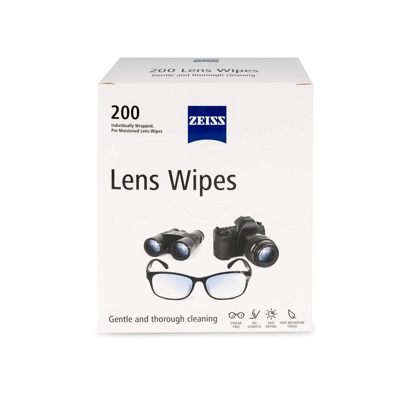 [Australia] - ZEISS Pre-Moistened Lens Cleaning Wipes, 200 Count 
