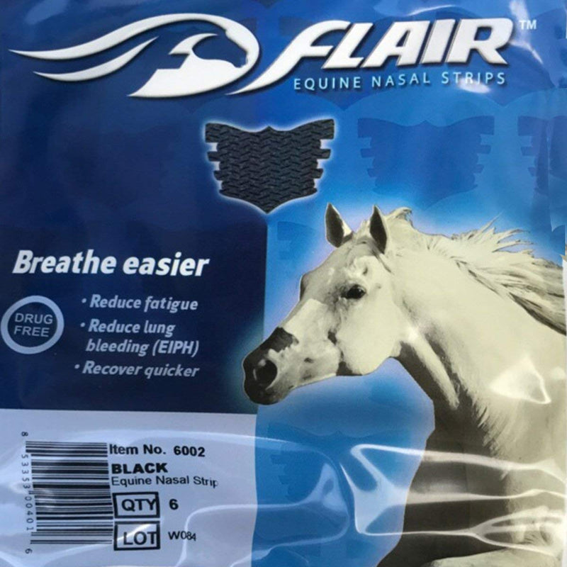 [Australia] - Equine Nasal Strip Value Pack Black 6 Pack 