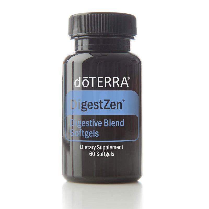 doTERRA DigestZen Essential Oil Digestive Blend Softgels - 60 ct 60 Count (Pack of 1)