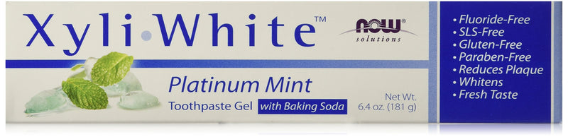 [Australia] - Now Foods Xyliwhite, Baking Soda Toothpaste, Platinum Mint, 6.4-Ounces Pack of 4 
