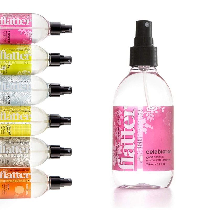 [Australia] - Soak Flatter Smoothing Spray Naturally-derived Wrinkle Release Spray | Starch-Free Alternative for Ironing, Quilting & Sewing | 8oz | (Celebration) Celebration 