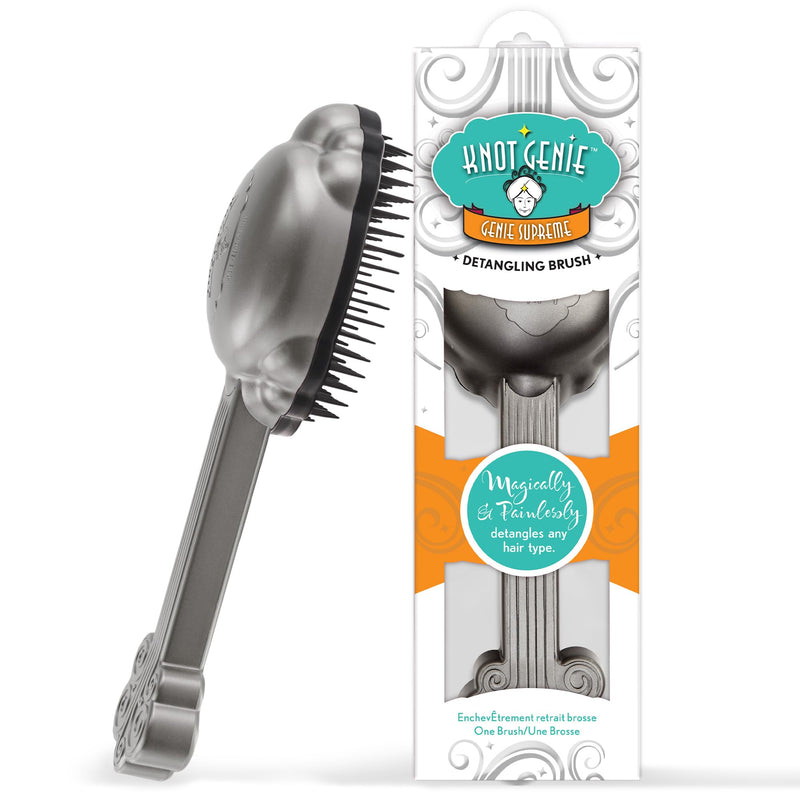 [Australia] - Knot Genie - Genie Supreme Detangling Brush, Soothing Silver 