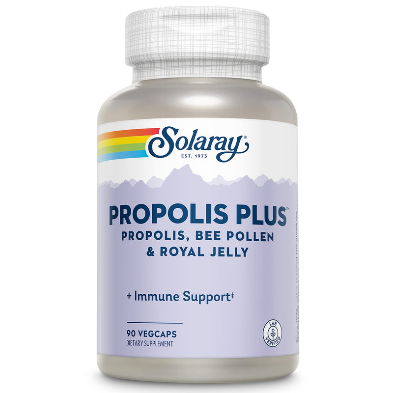 [Australia] - SOLARAY Propolis Plus | Healthy Immune System Support with Propolis, Bee Pollen & Royal Jelly | 90 VegCaps 