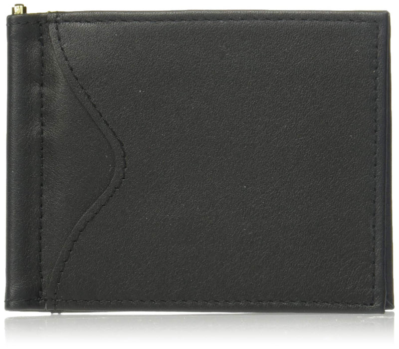 Royce Leather Rfid Blocking Money Clip Credit Card Wallet In Genuine Leather Travel Wallet, Black