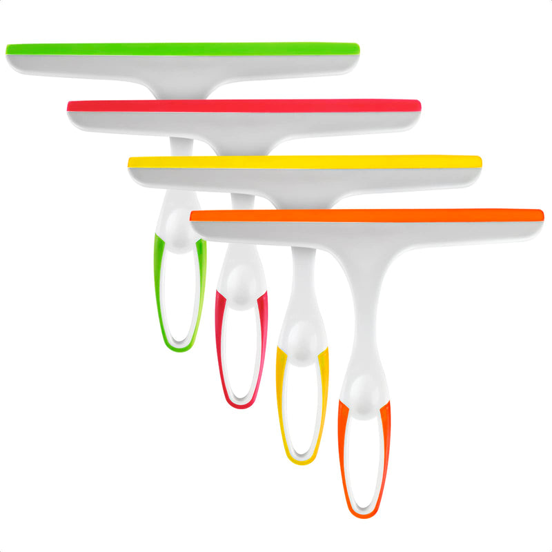 [Australia] - Window Cleaning Shower Glass Squeegee - 9.5Inch Small Squeegee for Shower Glass Door for Car Windshield Cleaner Tool Shower Door Window Cleaner - Mirror Cleaner Shower Squeegee for Tile with Good Grip 