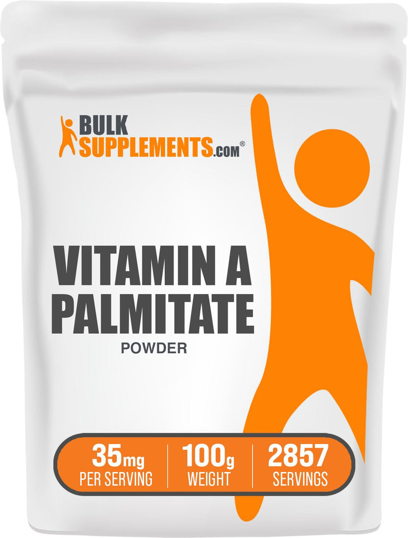 [Australia] - BulkSupplements.com Vitamin A Palmitate Powder - as Retinol Palmitate, Vitamin A Supplement for Immune & Eye Support - Gluten Free, 35mg per Serving, 100g (3.5 oz) (Pack of 1) 3.5 Ounce (Pack of 1) 
