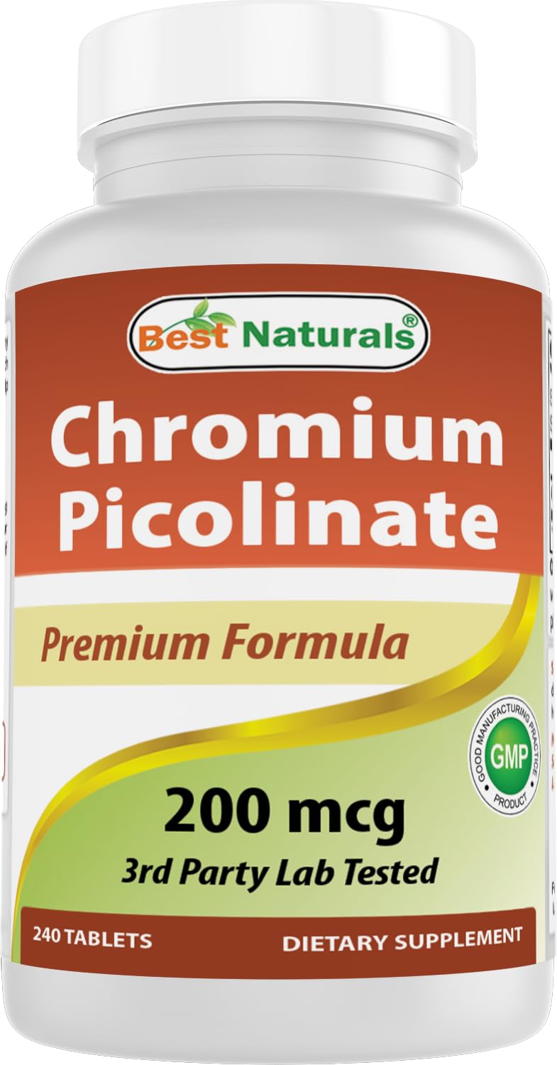 [Australia] - Best Naturals Chromium Picolinate Tablet, 200 mcg, 240 Count 