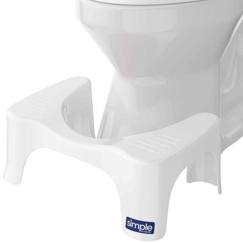 [Australia] - Squatty Potty Simple Bathroom Toilet Stool, White, 7" 