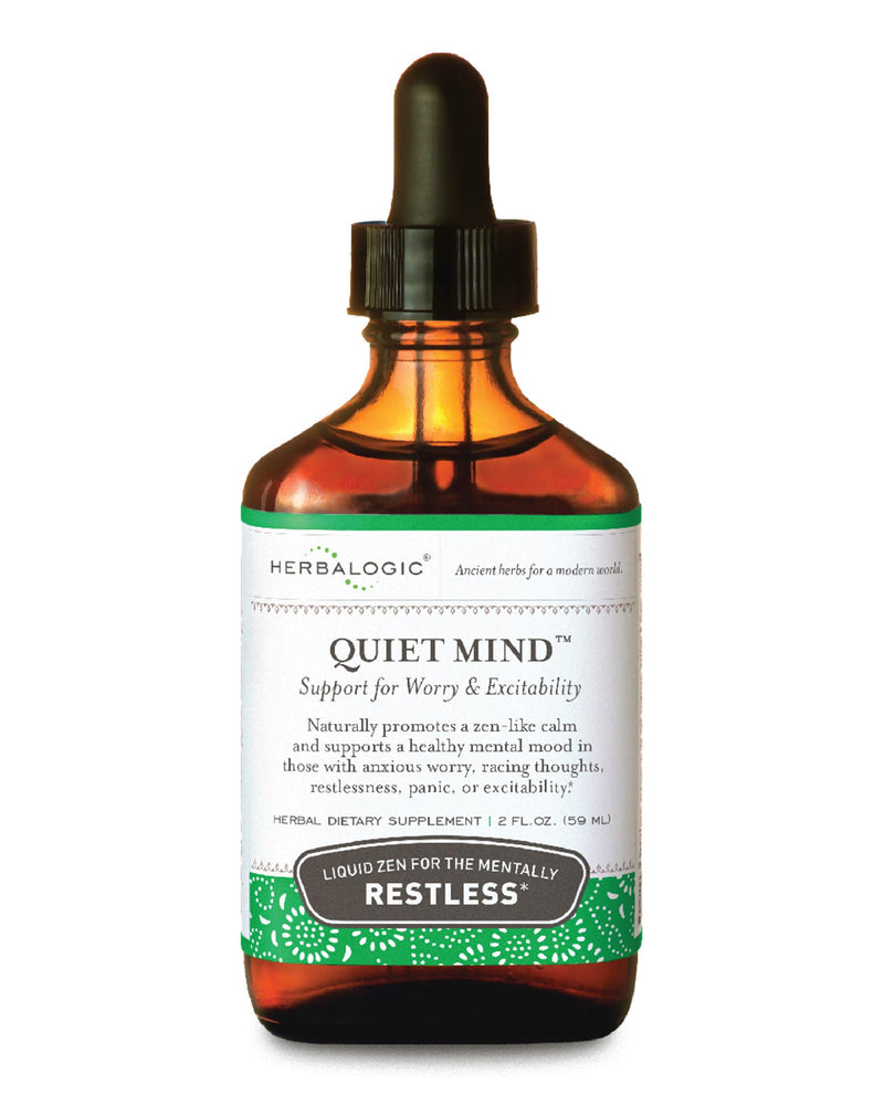 [Australia] - Quiet Mind Liquid Herb Drops - Non-Sedating, Promotes a Feeling of Zen-like Calm - Eases Worry and Panicky Mood - Based on The Traditional Chinese Formula Gui Pi Tang - 2 Fl. Oz. 2 Fl Oz (Pack of 1) 