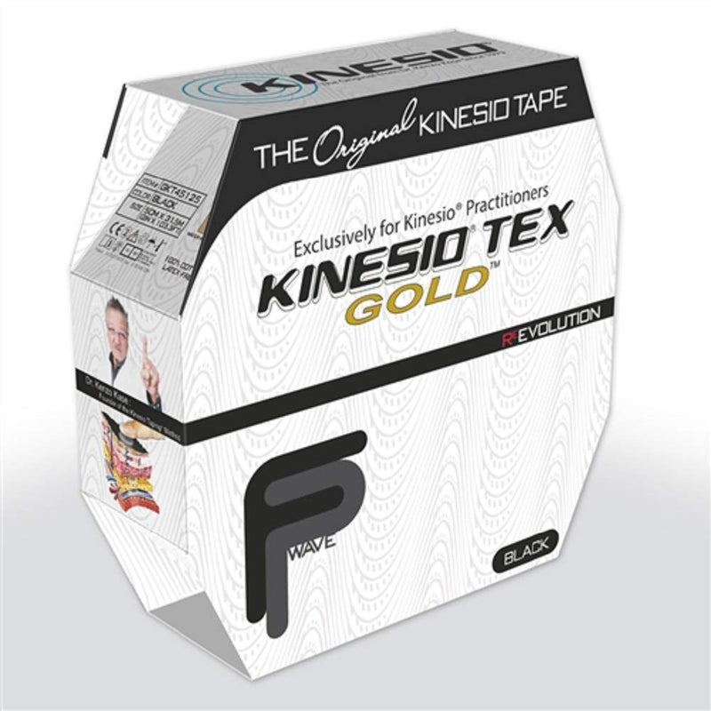 [Australia] - Kinesio Tex Gold FP Kinesiology Tape, 2" x 34 yds, Black, Roll,24-4883 