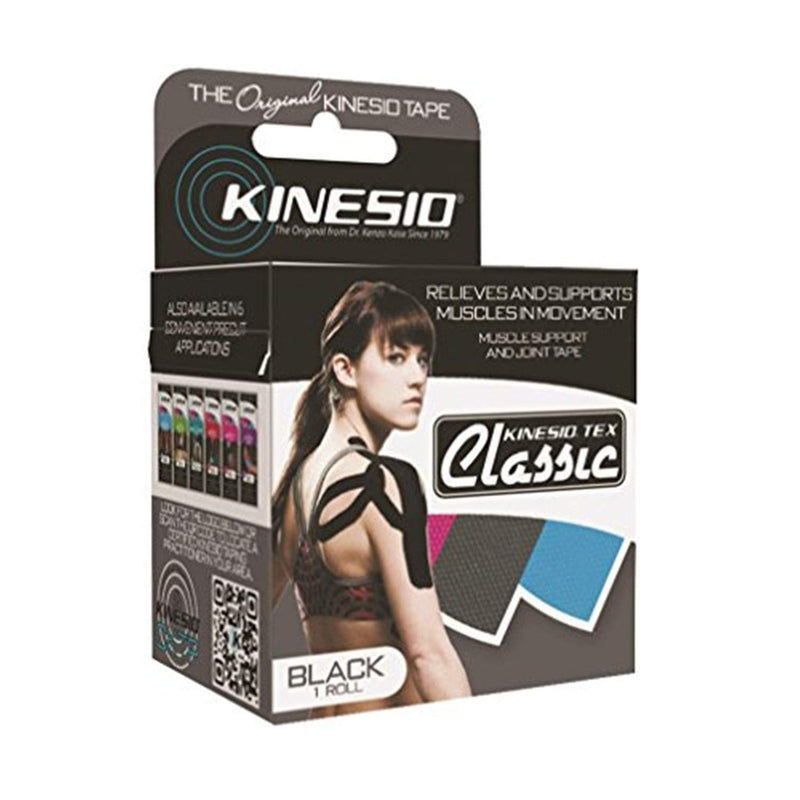 [Australia] - Kinesio Tape, Tex Classic, 2" X 4.4 Yds, Black, 6 Rolls 