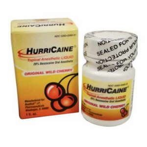 [Australia] - HURRICAINE Topical ANESTHETIC Liquid 20% 1OZ JAR Cherry 