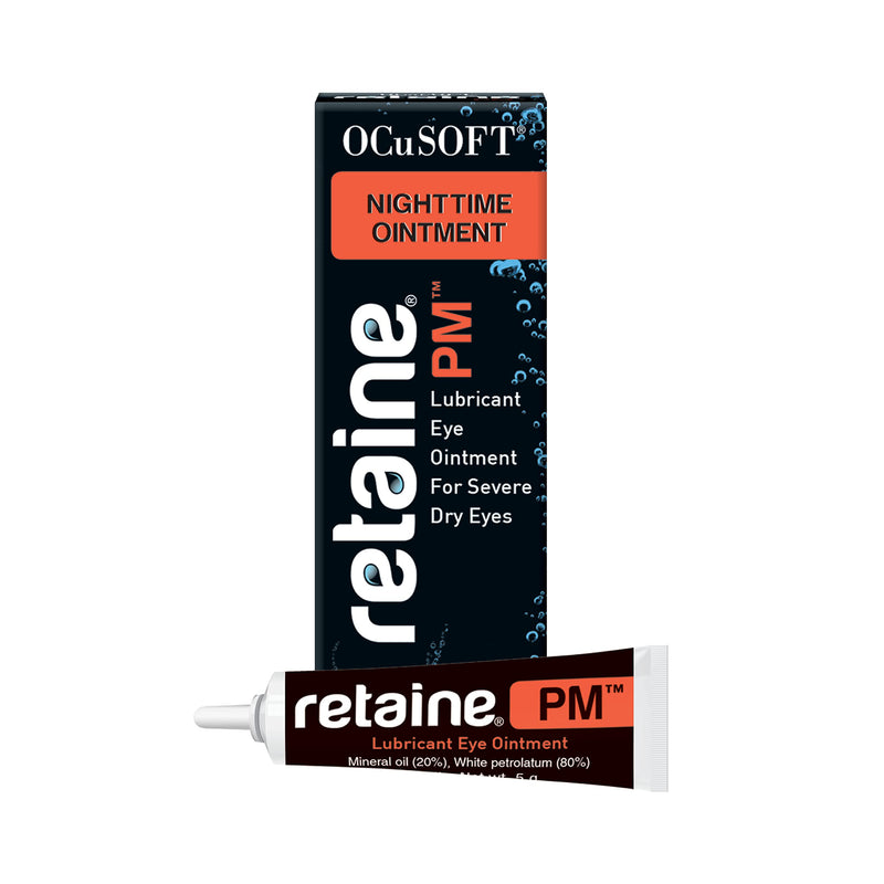 [Australia] - OCuSOFT Retaine PM Nighttime Ointment - Lubricant Eye Ointment for Overnight Dry Eye Comfort - Cools and Soothes Irritated Eyes - 5g Tube 