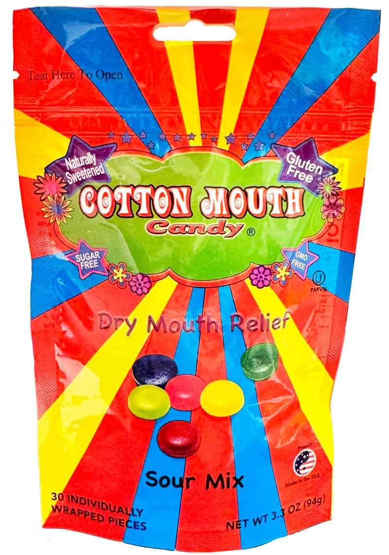 [Australia] - Cotton Mouth Candy Dry Mouth Relief Fruit Mix 3.3 Ounce Bag (1 Bag) 