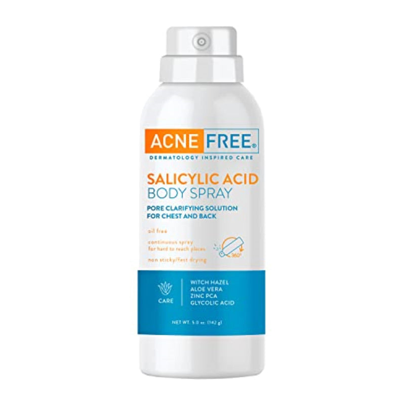 [Australia] - AcneFree Salicylic Acid Body Spray, Pore Clarifying Solution for chest and back, 5 Ounce 