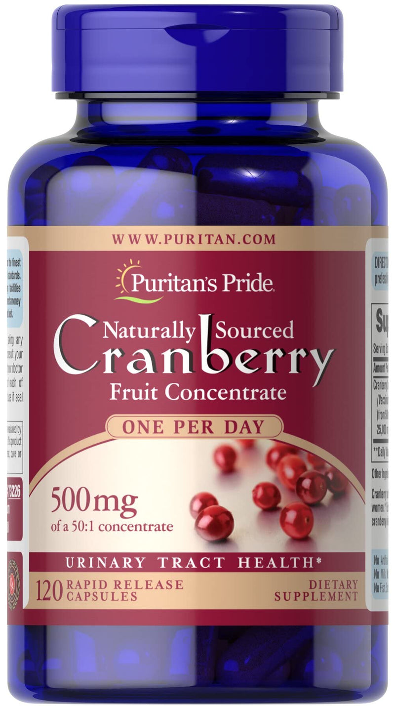 [Australia] - Puritan's Pride One A Day Cranberry - 120 Capsules Supports Urinary Health 120 count 1 pack 