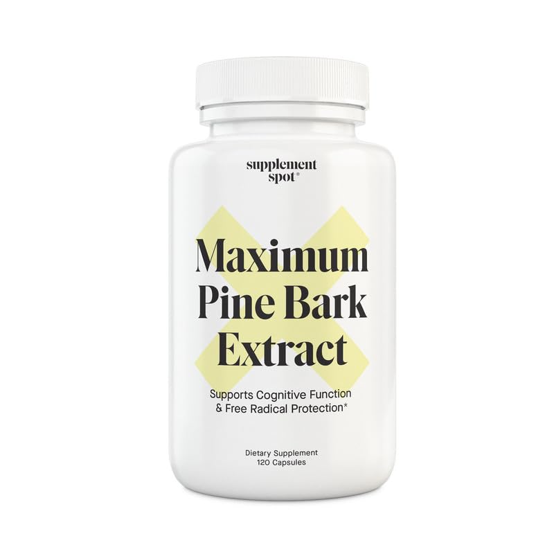 [Australia] - Maximum Pine Bark Extract 100 mg per Serving| Maritime Pine Bark Supplement for Natural Health Support (120 Capsules) 