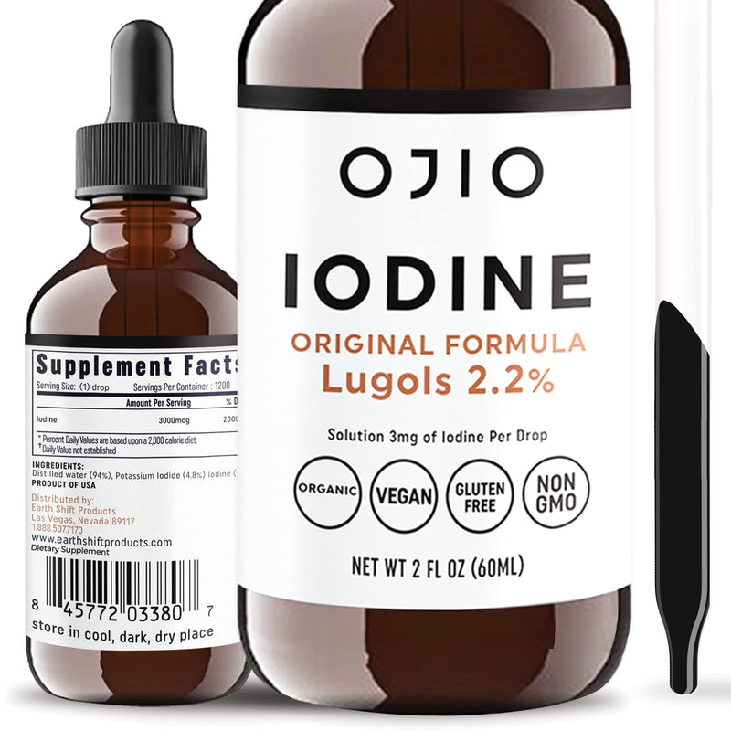 [Australia] - Lugols Iodine Solution 2% - 1 Year Supply - High Potency Liquid Oral Iodine Drops with Superior Absorption ‚Äì Improves Overall Health & Energy for Women, Men, Kids - 2 fl Oz (Pack of 1) 2 Fl Oz (Pack of 1) 