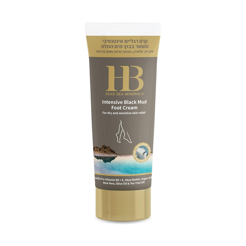 [Australia] - Black Mud Foot Cream Moisturizer 200ml Health & Beauty Dead Sea Minerals Intensive 