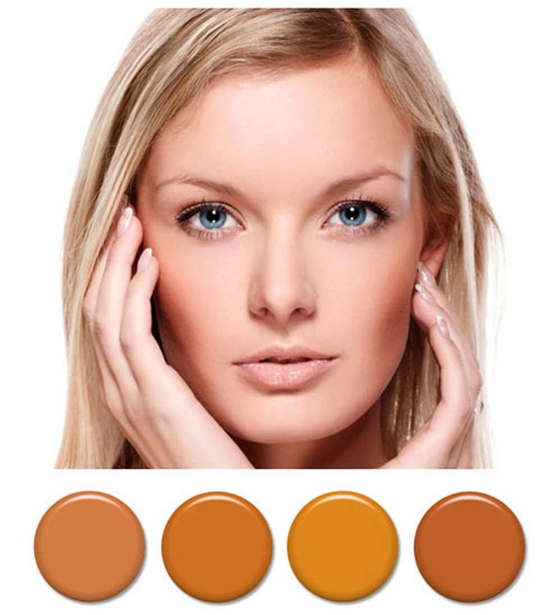 [Australia] - 4pc MEDIUM complexion Professional Airbrush Cosmetic Makeup Set 1/2 oz bottles 
