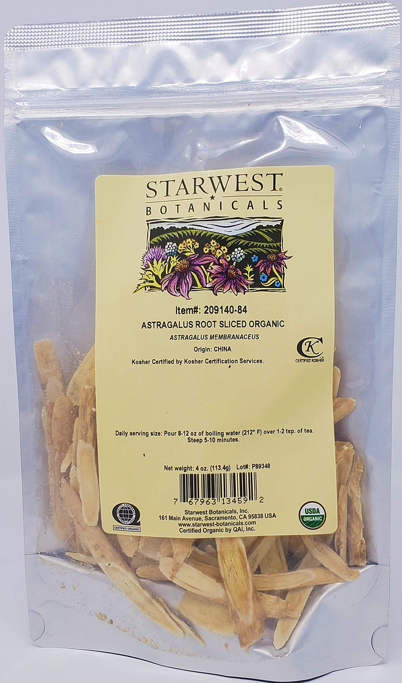 [Australia] - ASTRAGALUS ROOT SLICED ORG 4OZ 
