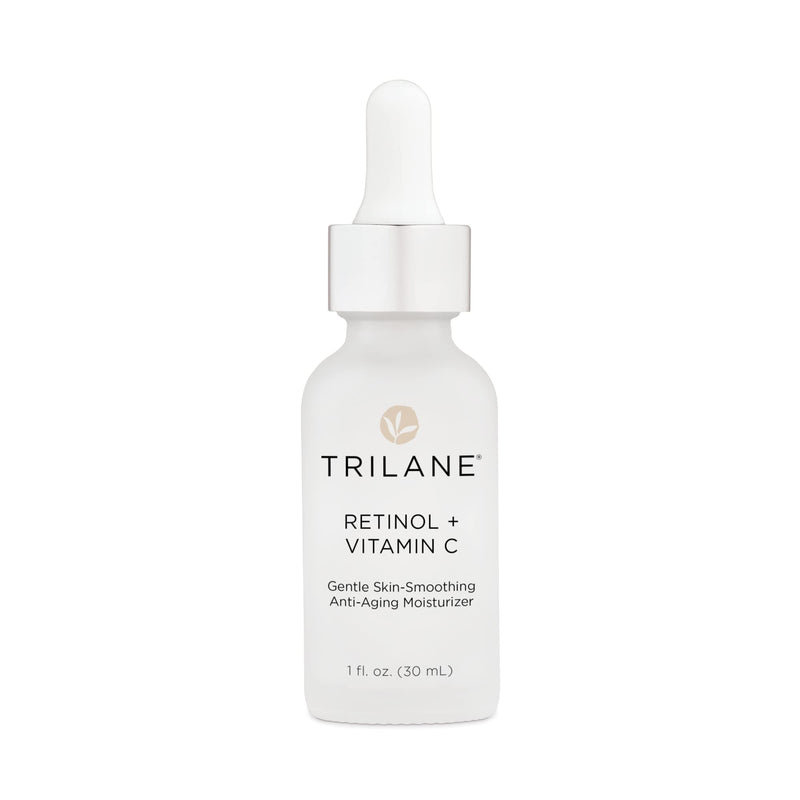 Trilane Retinol + Vitamin C with Squalane, Visibly Reduces the Signs of Aging for Softer, Smoother, More Radiant Skin with Zero Irritation, 1 fl. oz.