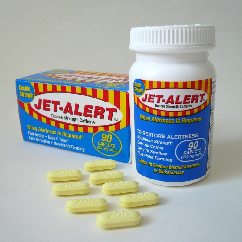 [Australia] - Jet Alert Double Strength Alertness Aid Caplets, 200mg-90 Ct Value Packs (4) 4 