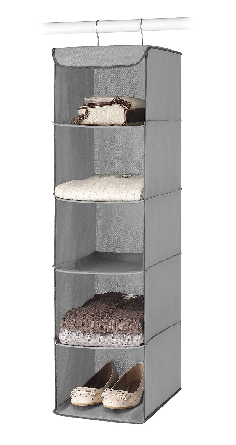 [Australia] - Whitmor 5 Section Closet Organizer - Hanging Shelves with Sturdy Metal Frame 