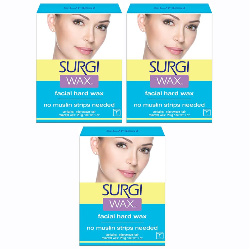 [Australia] - Surgi-wax Hair Remover For Face, 1 Ounce (Pack of 3) 