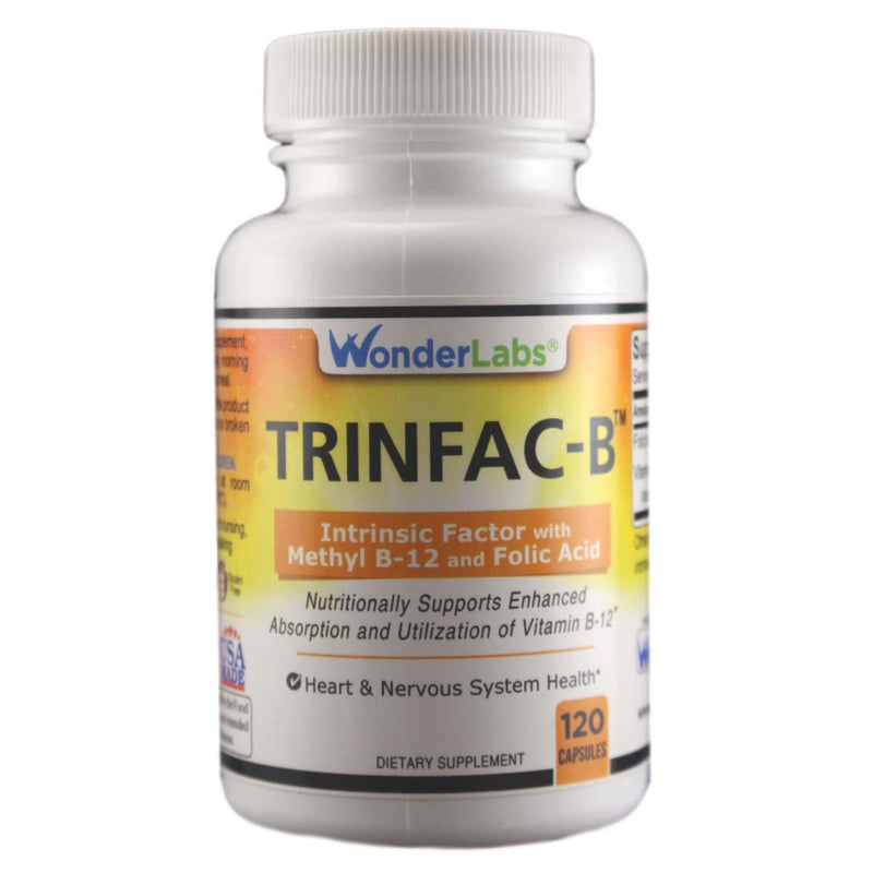 Intrinsic Factor with Folic Acid and Vitamin B-12 1000mcg - 120 Capsules