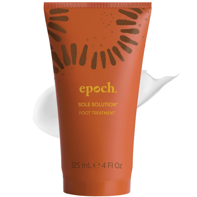 Nu Skin Epoch Sole Solution Foot Treatment | 4 Oz | 1 Pack | Intensive moisturizing cream softens calluses on dry, rough feet and cracked heels with Urea, Papain, Baobab and Allantoin 4 Fl Oz (Pack of 1)