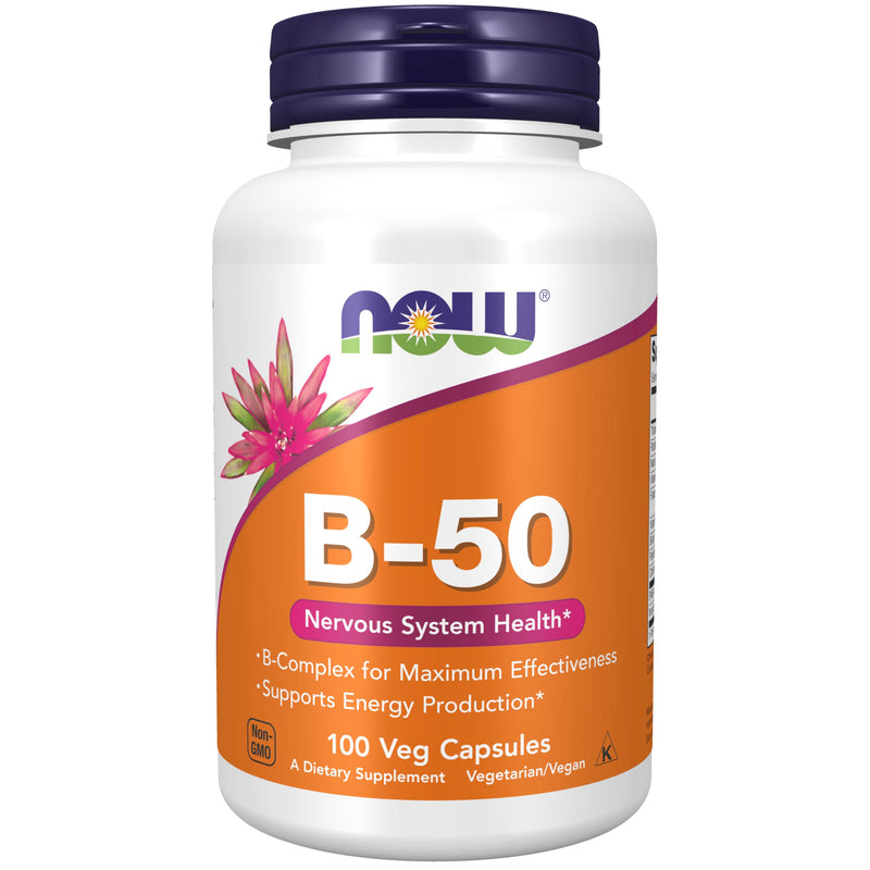 NOW Foods Vitamin B-50mg 100 Capsules
