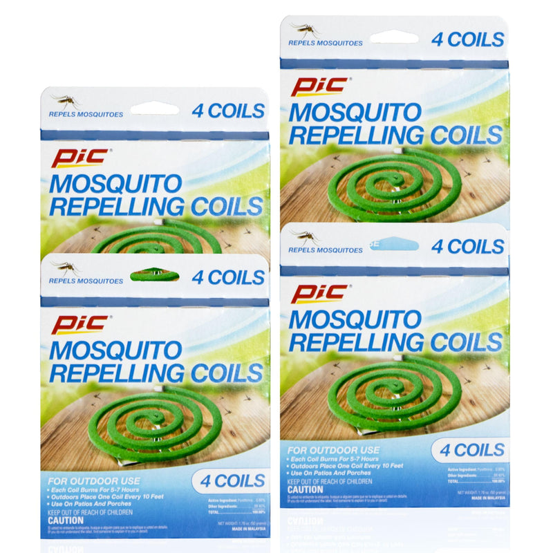 [Australia] - Pic C-8-24 Mosquito Repellent Coils, 4 packs of 4 (16 Coils)) 4 Count (Pack of 4) 