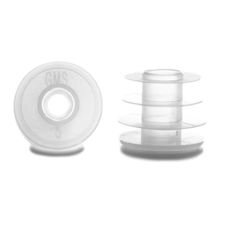 [Australia] - GMS Press in Bottle Adapter Plug for Oral Medication Syringes and Liquid Medication - Reusable BPA Free Plastic - Small Adapters Fit 22mm Bottle Circumference (25 Count) 