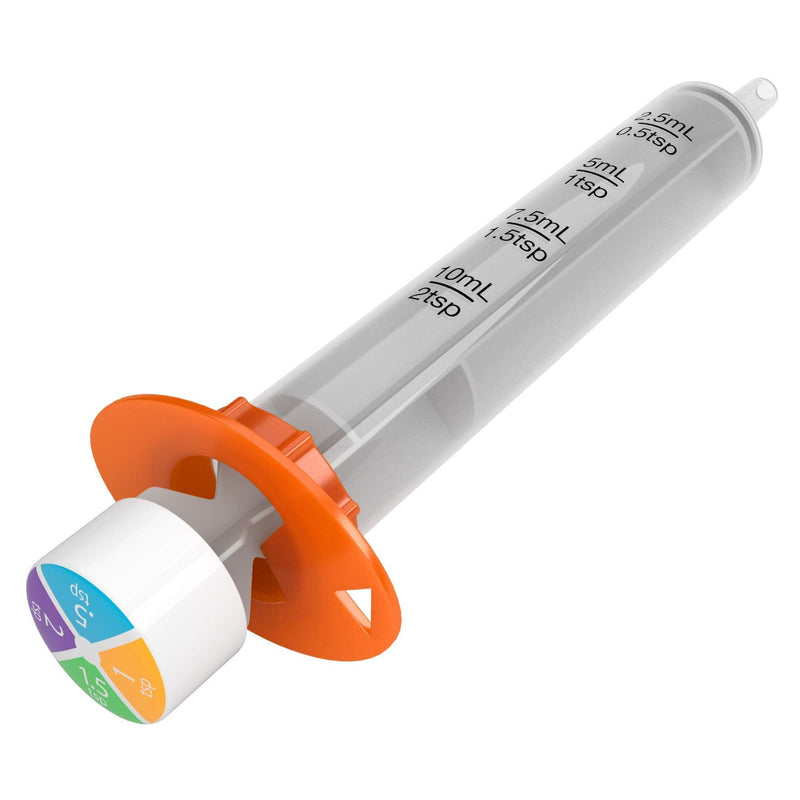 [Australia] - EZY DOSE Kids Baby Oral Syringe & Dispenser, True Easy Design for Liquid Medicine, Easy to Control, 10 mL/2 TSP Color Coded, BPA Free, Pack of 3 10 mL/2 TSP (3-Pack) 