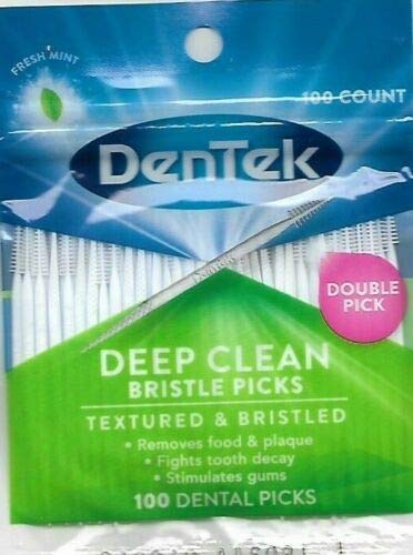 [Australia] - DenTek Deep Clean Bristle Picks, Removes Food & Plaque, 100 Count, (Pack of 6) 
