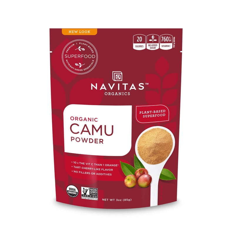 Navitas Organics Camu Camu Powder, 3 oz. Bag, 17 Servings — Organic, Non-GMO, Gluten-Free