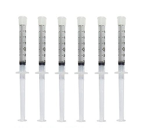 [Australia] - Teeth Whitening Gel 44% Carbamide Peroxide, 6 Tooth Bleaching Gel Syringe Dispensers 6 pcs 