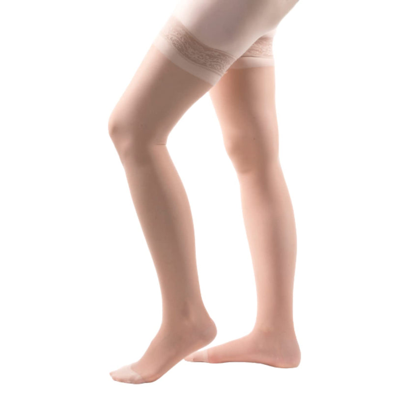 [Australia] - Allegro 15-20 mmHg Essential 4 Sheer Compression Hose - Comfortable, Thigh High, Closed Toe Support Stockings for Women Nude X-Large (1 Pair) 