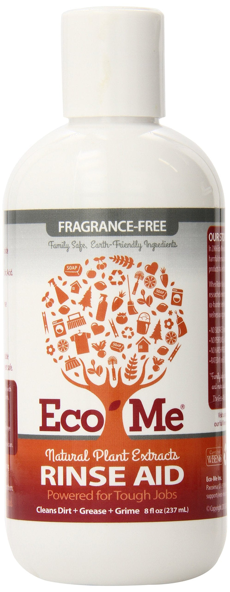 [Australia] - Eco-me Auto Dish Rinse Aid, Clear, Fragrance Free, 8 Fl Oz 