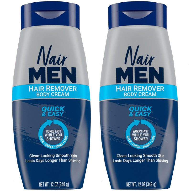 [Australia] - Nair Men Hair Removal Body Cream, 12 Ounce (Pack of 2) 13 Ounce (Pack of 2) 