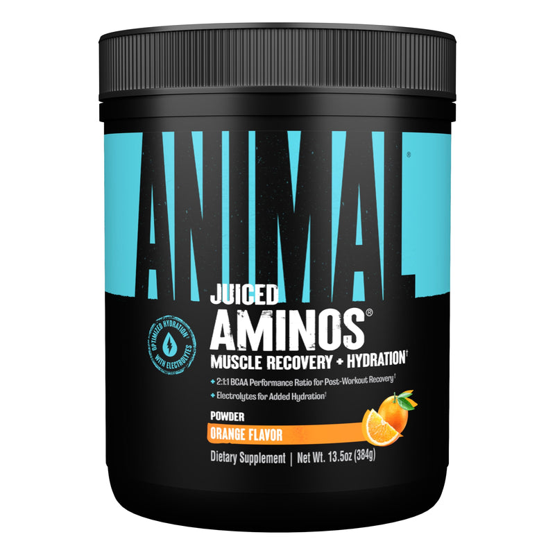 [Australia] - Animal Juiced Amino Acids - BCAA Powder EAA Matrix Plus Hydration with Electrolytes and Sea Salt Anytime Recovery and Improved Performance, Orange Flavor, 30 Servings 