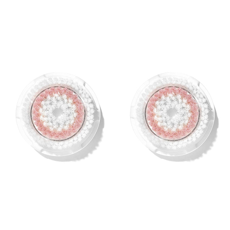 Clarisonic Facial Cleansing Brush Head Replacement | Radiance Brush Head for Dull Skin | Suitable for Sensitive Skin with Travel Bag 2 Count (Pack of 1)